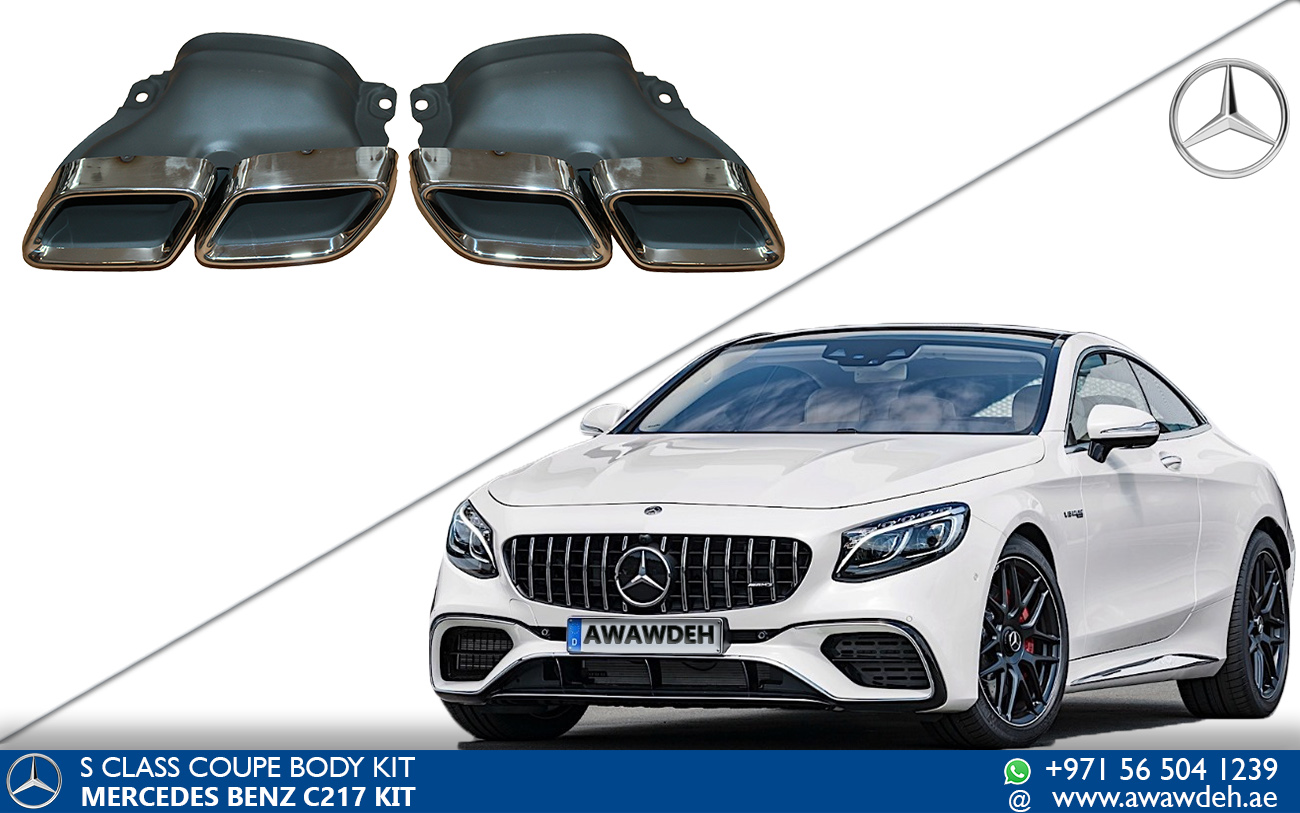 mercedes s coupe exhaust tips